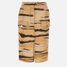 Gonna in drill con stampa tigre GO18362E2 470 ELISABETTA FRANCHI 