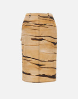 Gonna in drill con stampa tigre GO18362E2 470 ELISABETTA FRANCHI 