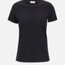 ELISABETTA FRANCHI T-shirt in jersey con logo ricamato BLACK Donna 