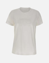 T-shirt in jersey con logo ricamato MA71G61E2 270 ELISABETTA FRANCHI 