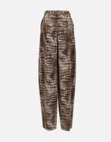 Pantaloni in jersey leggero con stampa alligatore PA16261E2 644 ELISABETTA FRANCHI 