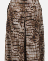 Pantaloni in jersey leggero con stampa alligatore PA16261E2 644 ELISABETTA FRANCHI 