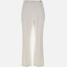 Pantaloni in doppio crêpe stretch con logo charm PA16861E2 360 ELISABETTA FRANCHI 