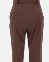 Pantaloni in tessuto tecnico bielastico con cintura PA17261E2 644 ELISABETTA FRANCHI 