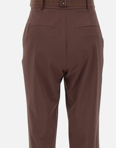 Pantaloni in tessuto tecnico bielastico con cintura PA17261E2 644 ELISABETTA FRANCHI 