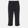 Pantaloni in crêpe leggero con bande in raso PA17561E2 110 ELISABETTA FRANCHI 