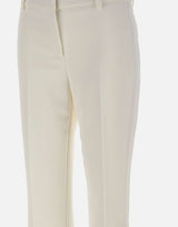 Pantaloni in crêpe leggero con bande in raso PA17561E2 360 ELISABETTA FRANCHI 