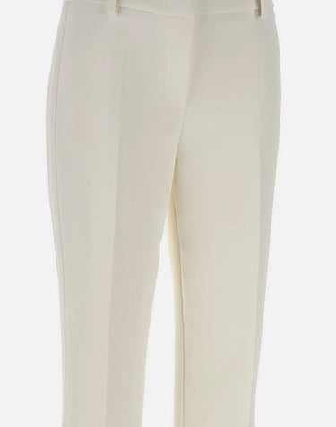 Pantaloni in crêpe leggero con bande in raso PA17561E2 360 ELISABETTA FRANCHI 
