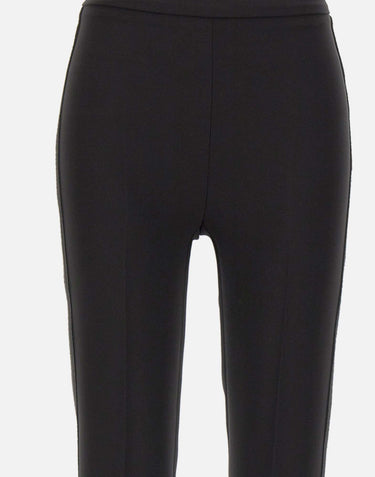 Pantaloni in crêpe leggero e raso PA19063E2 110 ELISABETTA FRANCHI 