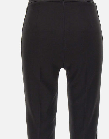 Pantaloni in crêpe leggero e raso PA19063E2 110 ELISABETTA FRANCHI 