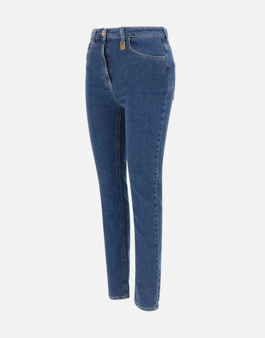 Jeans skinny con dettaglio logo PJ30I61E2 139 ELISABETTA FRANCHI 