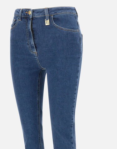 Jeans skinny con dettaglio logo PJ30I61E2 139 ELISABETTA FRANCHI 