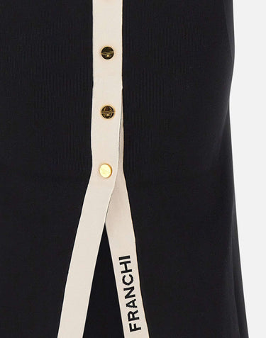 Top in maglia con bande in viscosa lucida TK72S61E2 685 ELISABETTA FRANCHI 