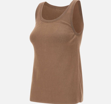 Top in maglia con bande in viscosa lucida TK72S61E2 727 ELISABETTA FRANCHI 