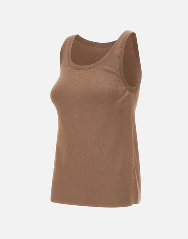 Top in maglia con bande in viscosa lucida TK72S61E2 727 ELISABETTA FRANCHI 