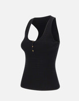 Top in maglia a micro-trecce TK75B61E2 110 ELISABETTA FRANCHI 