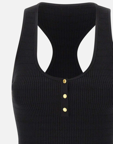 Top in maglia a micro-trecce TK75B61E2 110 ELISABETTA FRANCHI 