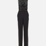 Tuta in crêpe con ricami TU06662E2 110 ELISABETTA FRANCHI 