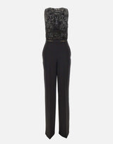 Tuta in crêpe con ricami TU06662E2 110 ELISABETTA FRANCHI 