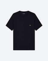 EMPORIO ARMANI "Crew Neck Fitted" BLACK Uomo 