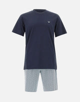 Pigiama con bermuda stampa pattern EM000399 AF18885MB523 EMPORIO ARMANI 