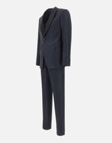 EMPORIO ARMANI Abito monopetto in misto lana BLUE Uomo 