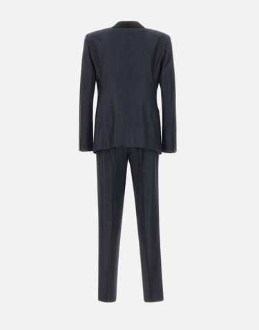 EMPORIO ARMANI Abito monopetto in misto lana BLUE Uomo 