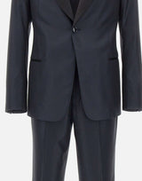 EMPORIO ARMANI Abito monopetto in misto lana BLUE Uomo 