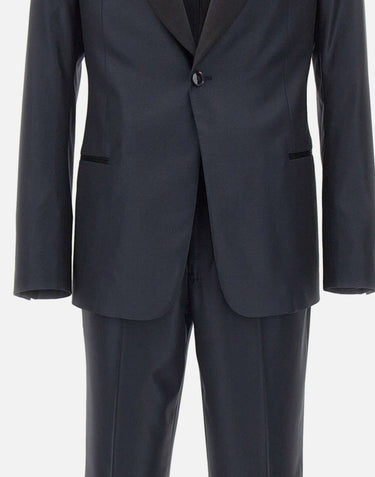 EMPORIO ARMANI Abito monopetto in misto lana BLUE Uomo 