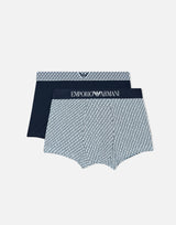 Set due boxer in cotone stretch EM001014 AF18885M9088 EMPORIO ARMANI 