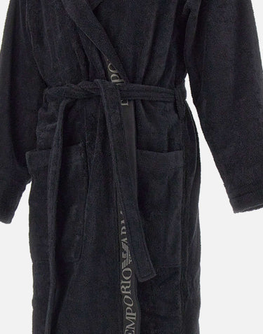 Accappatoio in spugna di cotone EM002255 AF14986UC001 EMPORIO ARMANI 