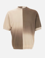 EMPORIO ARMANI Maglia con stampa degradé BROWN Uomo 