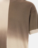 EMPORIO ARMANI Maglia con stampa degradé BROWN Uomo 