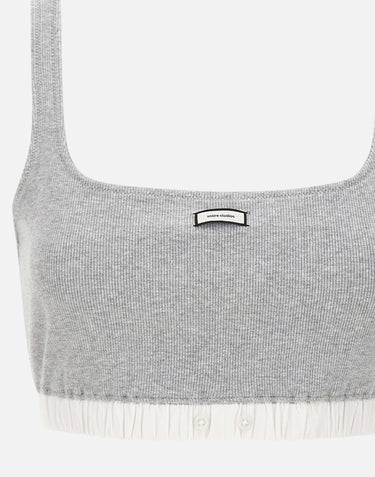 ENTIRE STUDIOS "Lounge Bra Redwood" GREY Donna 