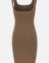 "Square Neck Knit Midi" ESSS26DR03237 0087 ENTIRE STUDIOS 
