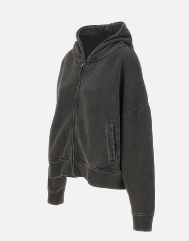 Felpa over con cappuccio e zip ESSS26HO03012 0392 ENTIRE STUDIOS 
