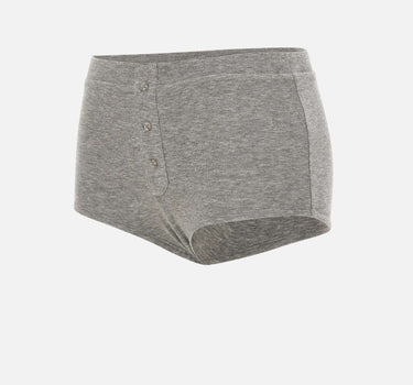 ENTIRE STUDIOS "Booty Shorts Limone" GREY Donna 