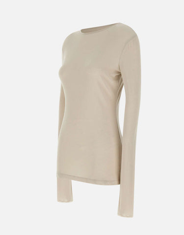"Sheer Long Sleeve" ESSS26TO02908 0073 ENTIRE STUDIOS 