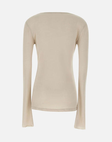 "Sheer Long Sleeve" ESSS26TO02908 0073 ENTIRE STUDIOS 