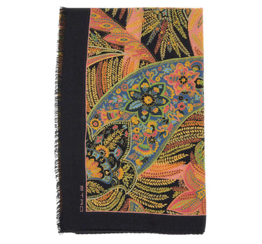 Sciarpa in misto cashmere con motivo paisley floreale WATA0010 AKI67X0883 ETRO 