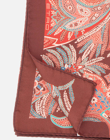 Foulard in seta con motivo paisley floreale WAXA0008 AKI74X0863 ETRO 