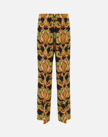 Pantaloni palazzo in seta WREA0014 AKI44X0812 ETRO 