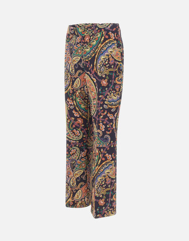 Pantaloni con motivo paisley floreale WREA0069 99SASU8X0884 ETRO 