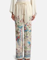 Pantaloni ampi con stampa piazzata flora e fauna WREA0072 99SPSI6X0802 ETRO 