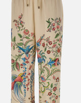 Pantaloni ampi con stampa piazzata flora e fauna WREA0072 99SPSI6X0802 ETRO 