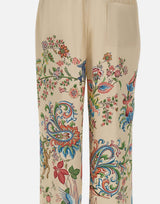 Pantaloni ampi con stampa piazzata flora e fauna WREA0072 99SPSI6X0802 ETRO 