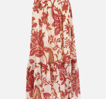 Gonna lunga in cotone con stampa floreale WRFA0114 99SA5U0X0808 ETRO 