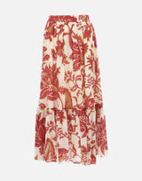 Gonna lunga in cotone con stampa floreale WRFA0114 99SA5U0X0808 ETRO 