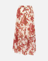 Gonna lunga in cotone con stampa floreale WRFA0114 99SA5U0X0808 ETRO 