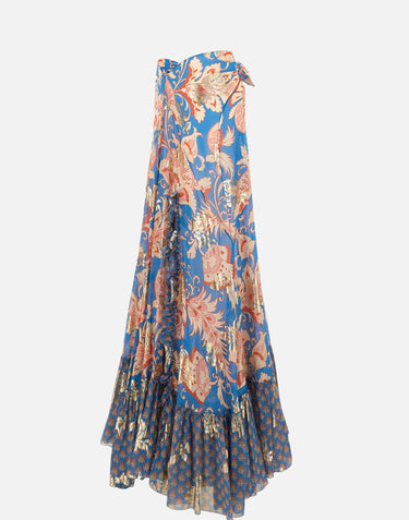Gonna in seta con motivo paisley floreale WRFA0197 99SAA86X0882 ETRO 